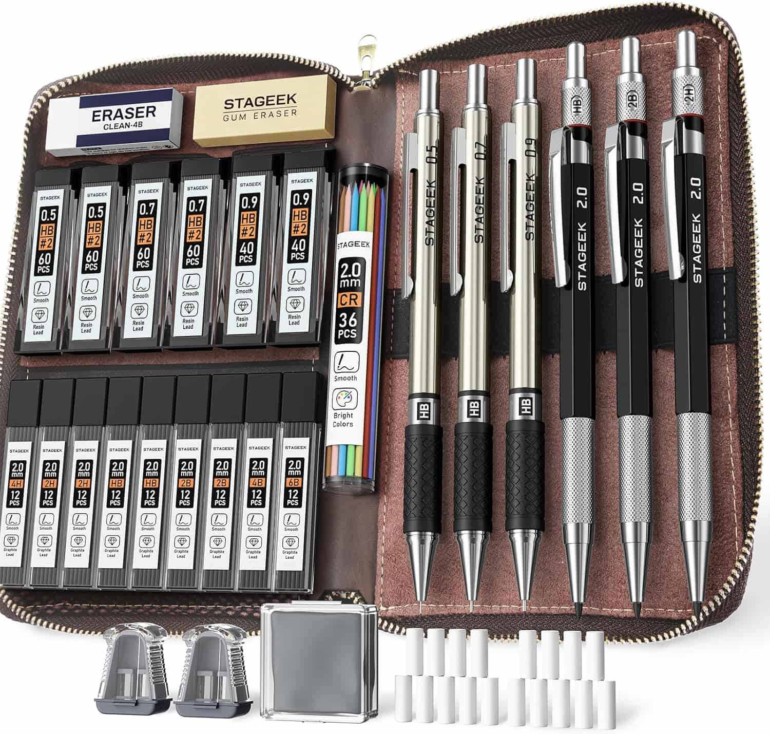 Set Staggek -  Includes 6 mechanical pencils 