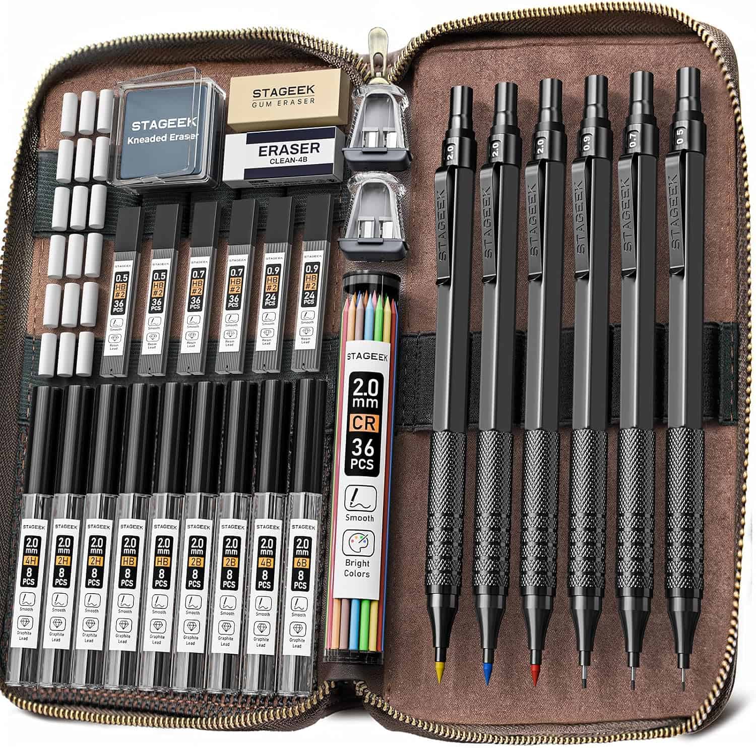Stageek Metal Mechanical Pencil Set with Case
